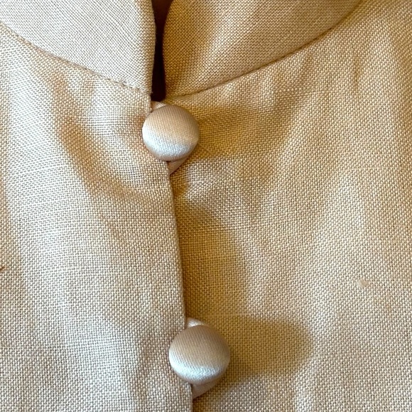 Donna Morgan Peach Embroidery High Rise Pant Set - Picture 3 of 9